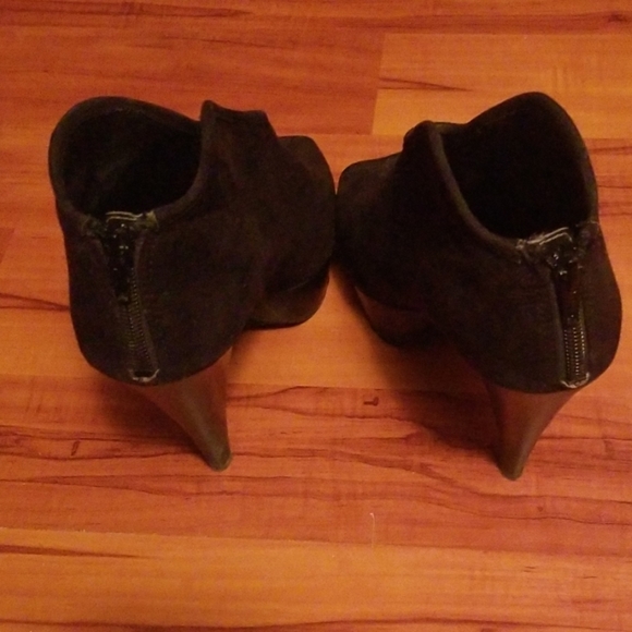 Peep Toe Bootie Heels - Picture 3 of 5